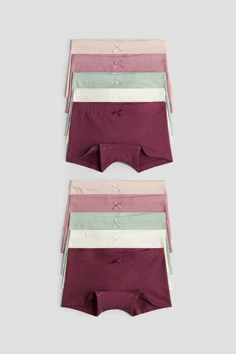 اتش اند ام سراويل داخلية من القطن - عبوة من 10 قطع